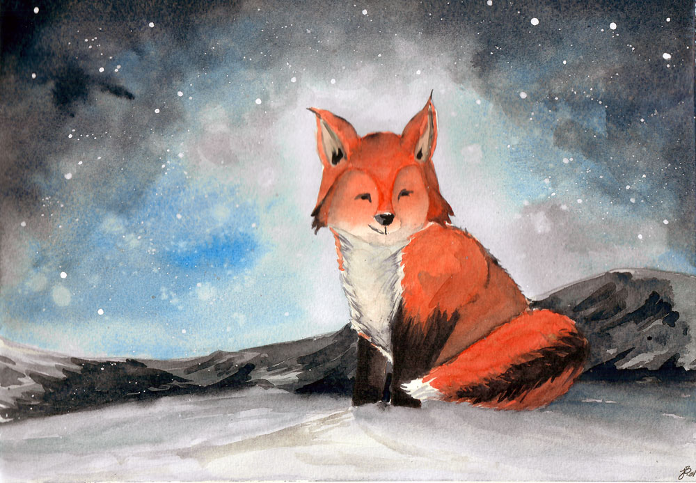 Fox in the snow - image by Jeremy Bible