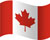 Waving flag of Canada